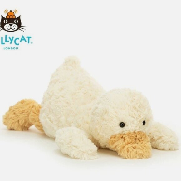 Jellycat TUMBLIIE DUCK Medium 14" Retired Version NWT - Picture 3 of 6